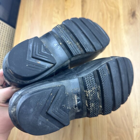 Hunter Women's Original Tall Rain Boots Black Rubber Size 6 - Picture 5 of 8